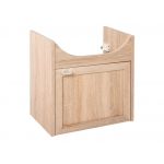 Klasyczna szafka łazienkowa pod umywalkę z opcją wyboru baterii - PREGANO / Dąb Sonoma