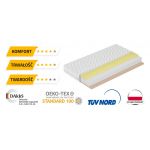 Materac piankowy dwustronny H3 z pianką VISCO i pianką wysokoelastyczną - DEMETER 120x200
