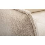 Miękka sofa z siedziskiem na sprężynach i wbudowaną funkcją spania NOVARA błękitna