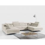 Narożnik GUSTAW U - uniwersalny - beżowy, welwet