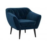 Skandynawski zestaw wypoczynkowy do salonu - PIRS 2+1+1 granatowy