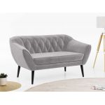 Zestaw wypoczynkowy do salonu w stylu skandynawskim - PIRS 3+2+1 srebrzysta szarość