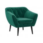 Skandynawski zestaw wypoczynkowy do salonu - PIRS 3+1+1 butelkowa zieleń