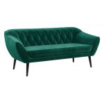 Skandynawski zestaw wypoczynkowy do salonu - PIRS 3+1+1 butelkowa zieleń