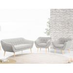 Skandynawski zestaw wypoczynkowy do salonu - PIRS 3+1+1 butelkowa zieleń