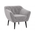 Skandynawski zestaw wypoczynkowy do salonu - PIRS 3+1+1 srebrzysta szarość