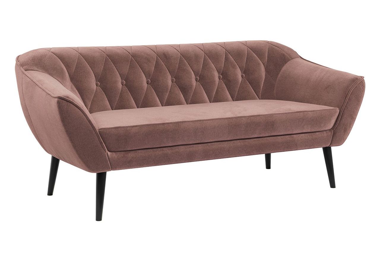 Skandynawski zestaw wypoczynkowy do salonu - PIRS 3+1+1 brudny róż