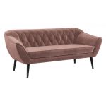 Skandynawski zestaw wypoczynkowy do salonu - PIRS 3+1+1 brudny róż