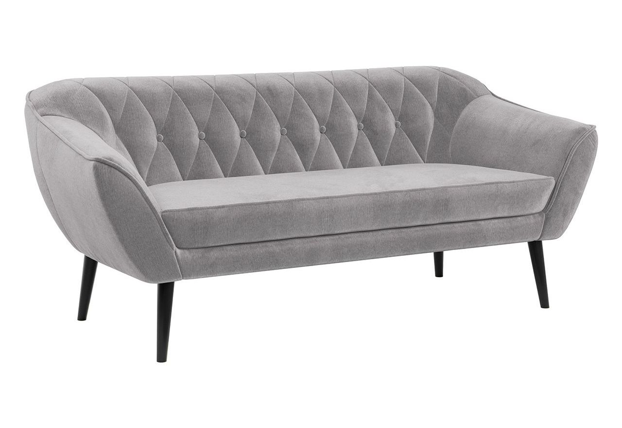 Zestaw wypoczynkowy do salonu w stylu skandynawskim - PIRS 3+2 srebrzysta szarość