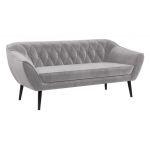 Zestaw wypoczynkowy do salonu w stylu skandynawskim - PIRS 3+2 srebrzysta szarość