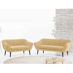 Zestaw wypoczynkowy do salonu w stylu skandynawskim - PIRS 3+2 srebrzysta szarość