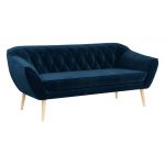 Zestaw wypoczynkowy do salonu w stylu skandynawskim - PIRS 3+2 granatowy