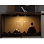 Dodatkowe oświetlenie do szaf - Lampa A60 do szafy, z czujnikiem ruchu, aluminiową, srebrną obudową i pojemną baterią, 60 cm