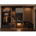 Dodatkowe oświetlenie do szaf - Lampa A60 do szafy, z czujnikiem ruchu, aluminiową, srebrną obudową i pojemną baterią, 60 cm