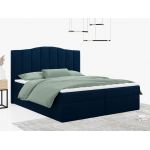 Łóżko do sypialni kontynentalne z materacem sprężynowym LINATE 120x200, wysokie, przeszywane wezgłowie, biała ecoskóra