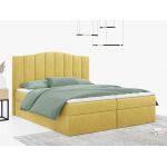 Łóżko do sypialni kontynentalne z materacem sprężynowym LINATE 120x200, wysokie, przeszywane wezgłowie, biała ecoskóra