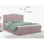 Łóżko do sypialni kontynentalne z materacem sprężynowym LINATE 120x200, wysokie, przeszywane wezgłowie, biała ecoskóra