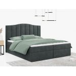 Łóżko do sypialni kontynentalne z materacem sprężynowym LINATE 120x200, wysokie, przeszywane wezgłowie, biała ecoskóra