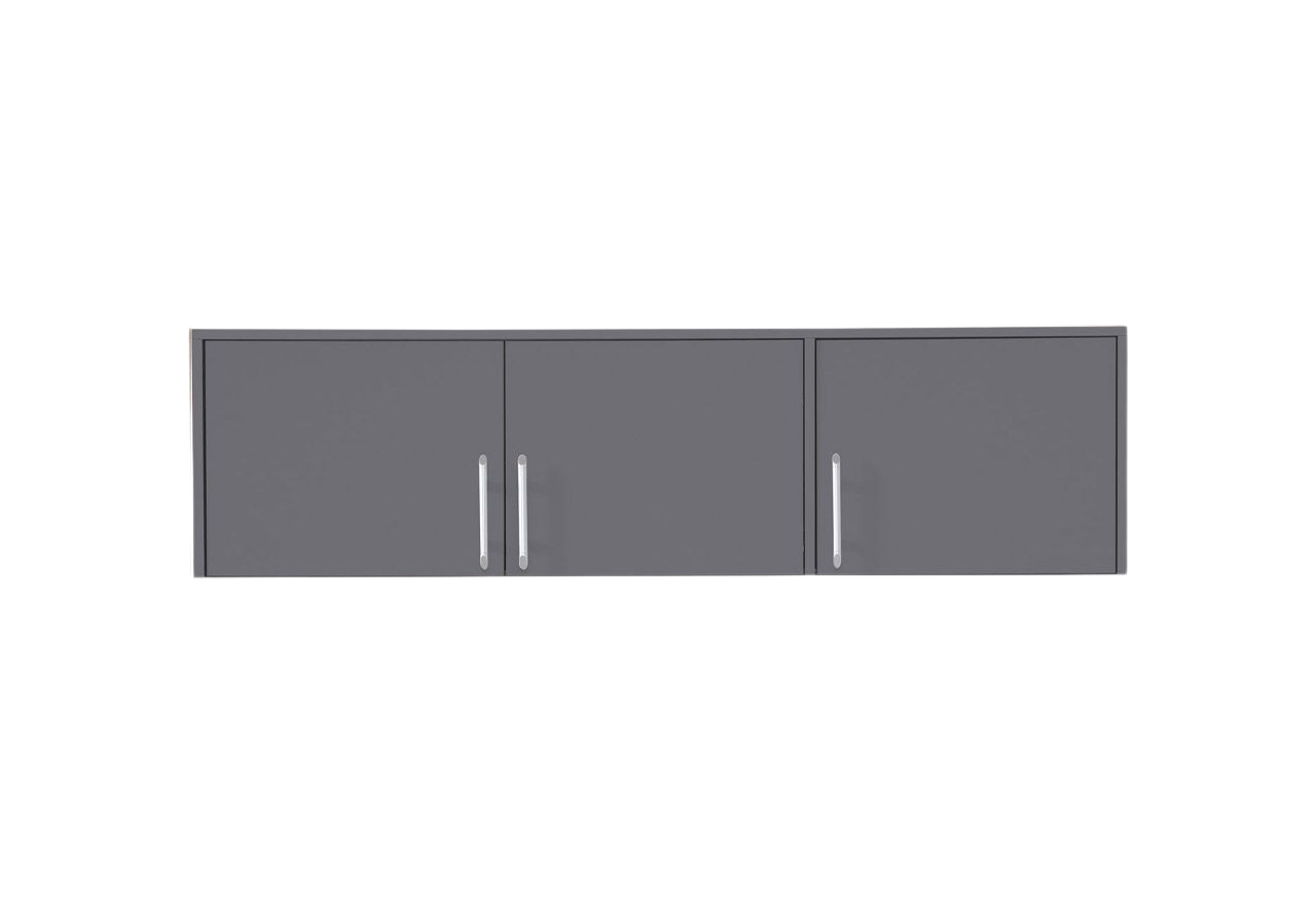 Praktyczna i nowoczesna nadstawka do szaf trzydrzwiowych z serii SAGOS szara
