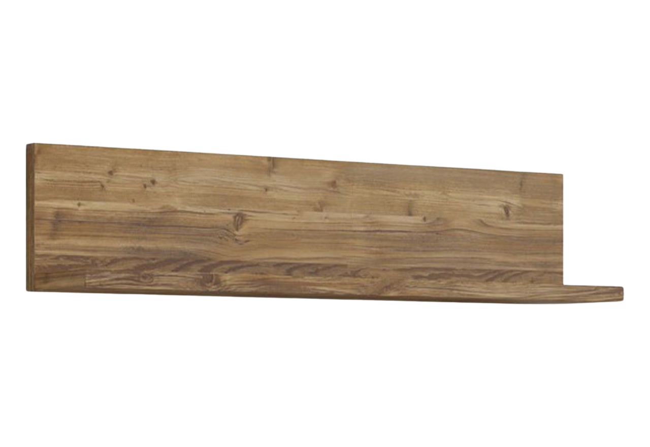 Elegancka półka w kolorze drewna 150 cm do salonu - KAPPA Appenzeller / Matera