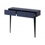 Konsola z szufladami CORSU do salonu i przedpokoju, na czarnych metalowych nogach