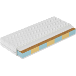 Dwustronny materac piankowy H3/H4 z siedmioma strefami twardości i kokosem - DIONIZOS 120x200