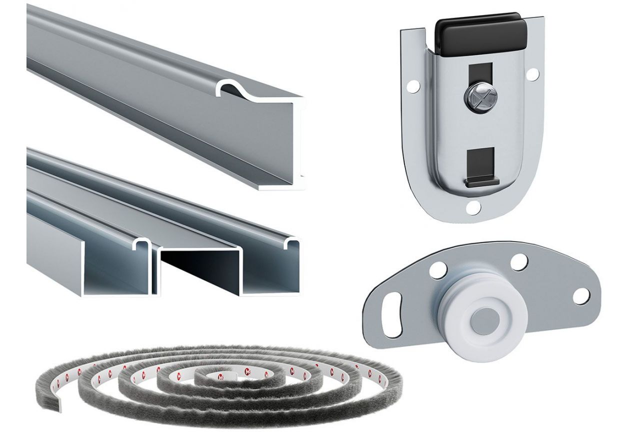 Dwudrzwiowa szafa przesuwna z czarnym, matowym korpusem i lustrami na frontach, DUBROWNIK 120 cm