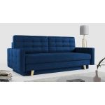 Rozkładana sofa skandynawska 3-osobowa, z pojemnikiem na pościel do salonu, beżowa – FRIGA