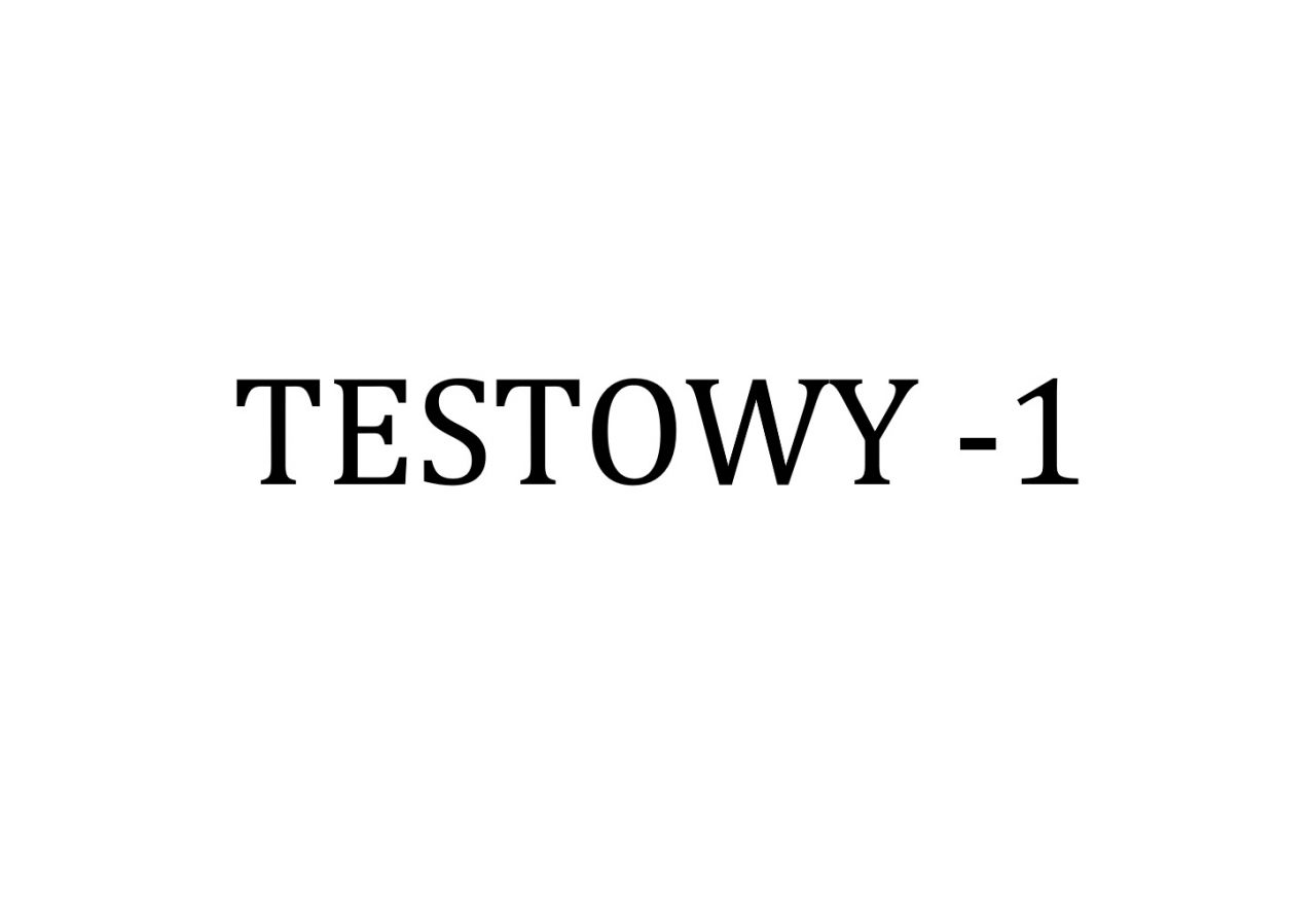 Test - Produkt testowy nr. 1
