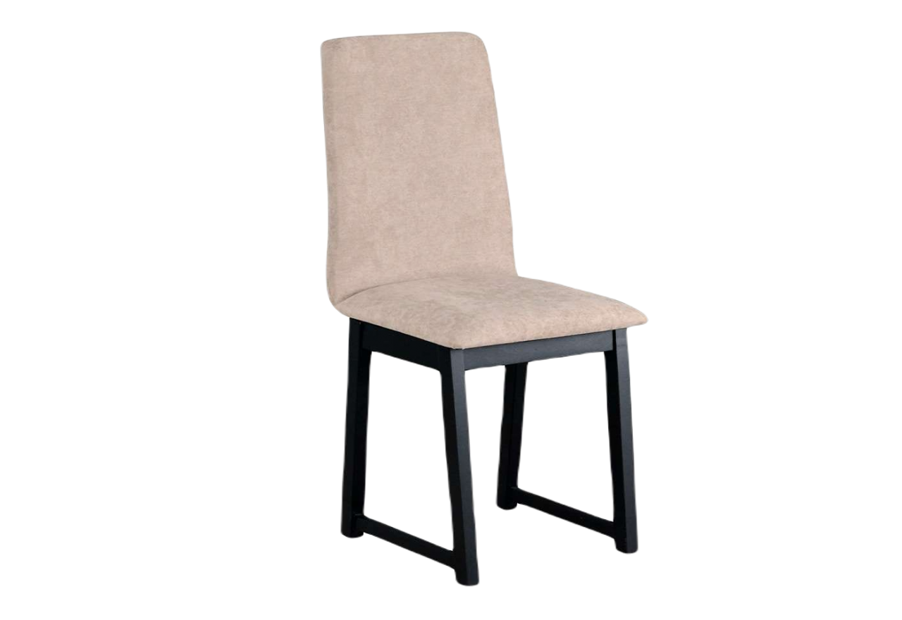 Designerskie krzesło tapicerowane do jadalni na modnych nóżkach - REM 6 - Magic Velvet 2253 - Czarny - OUTLET