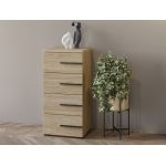 Wąska komoda z szufladami, elegancka, praktyczna, nowoczesna MARTANO - Dąb olejowany