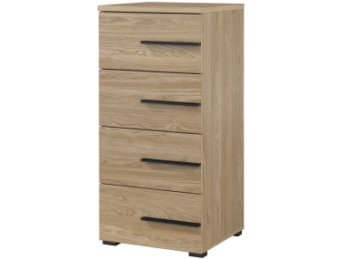 Wąska komoda z szufladami, elegancka, praktyczna, nowoczesna MARTANO - Dąb olejowany