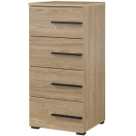 Wąska komoda z szufladami, elegancka, praktyczna, nowoczesna MARTANO - Dąb olejowany