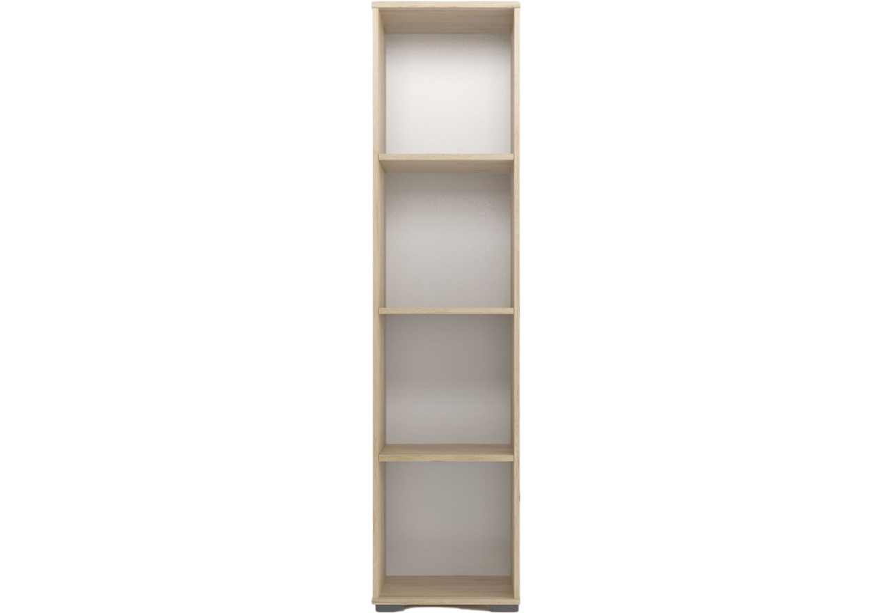 Regał na książki z głębokimi półkami do salonu lub sypialni - LINK Dąb Sonoma - OUTLET