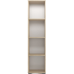 Regał na książki z głębokimi półkami do salonu lub sypialni - LINK Dąb Sonoma - OUTLET