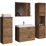Zestaw mebli łazienkowych - GEMA - Dąb Lefkas