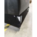 Łóżko kontynentalne KING VELEN - 180x200 - Soft 11 - czarna ecoskóra - OUTLETU