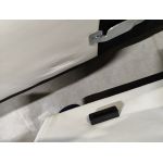 Narożnik FOX - Monolith 37 / Madryt 920 - zielony welur / biała ekoskóra -  OUTLETU