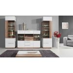 Witryna MONUSO - Biały / Orzech baltimore - OUTLETU