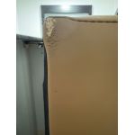 Łóżko kontynentalne GOLD 5 KING 180x200  - SOFT 34 - brązowa ekoskóra - OUTLETU