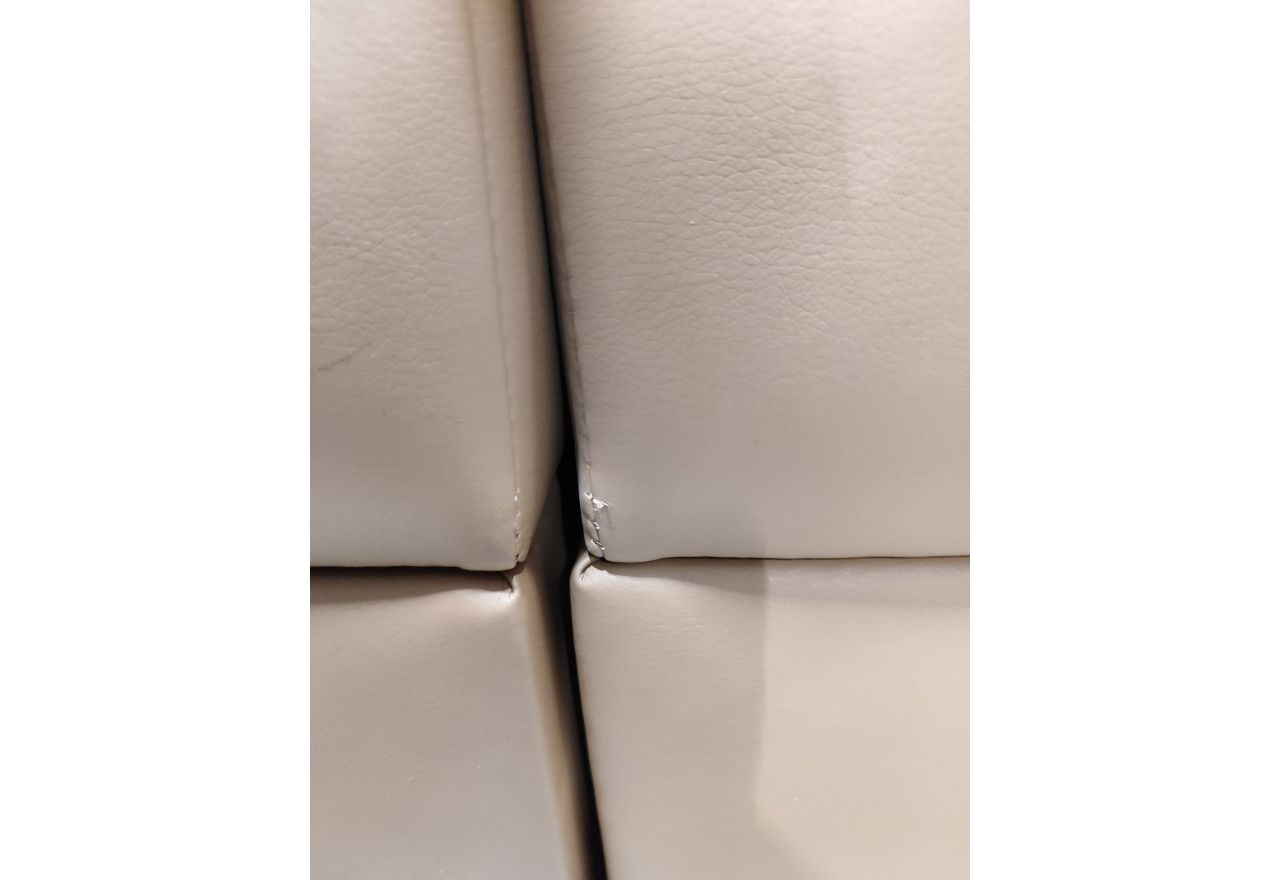 Łóżko kontynentalne GOLD 5 KING 180x200  - SOFT 34 - brązowa ekoskóra - OUTLETU