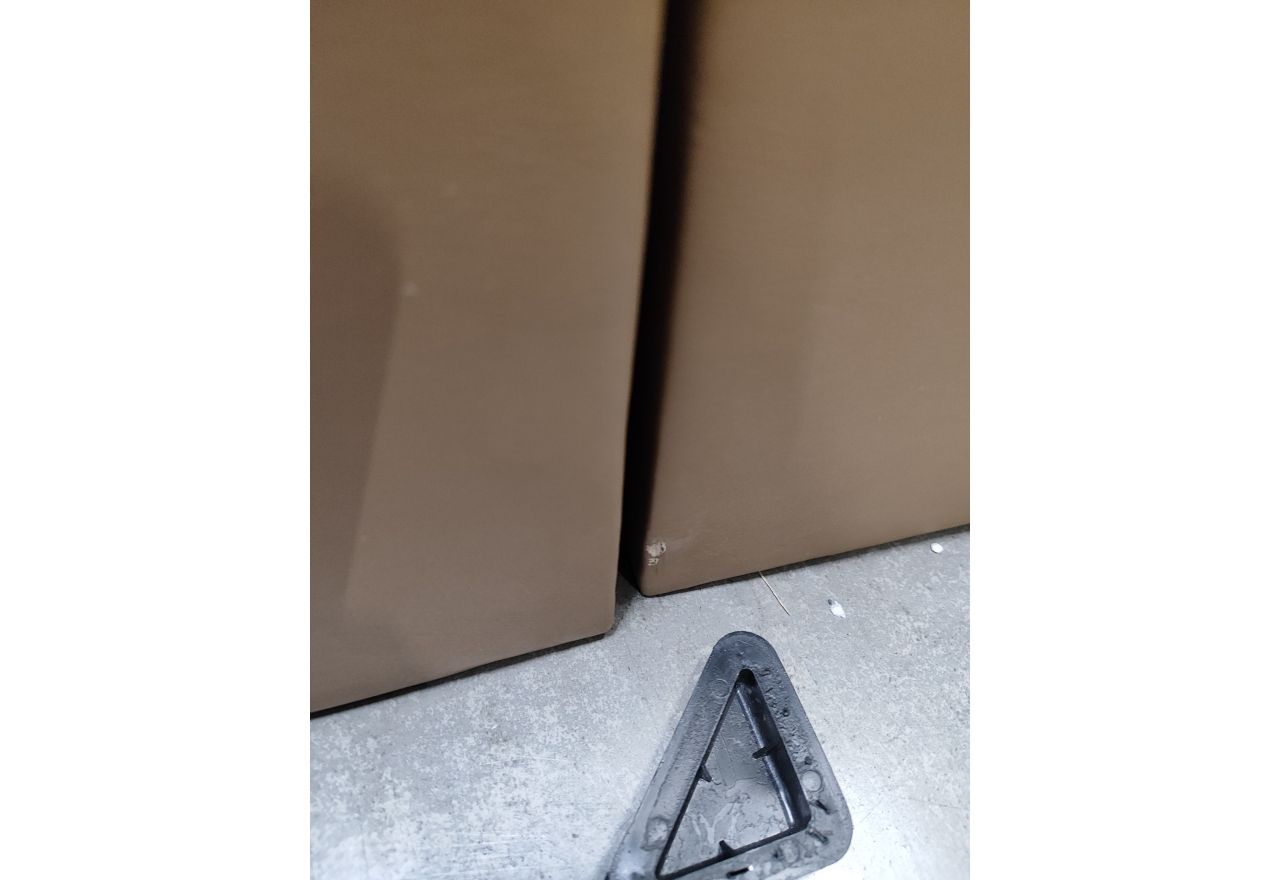 Łóżko kontynentalne GOLD 5 KING 180x200  - SOFT 34 - brązowa ekoskóra - OUTLETU