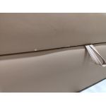 Łóżko kontynentalne GOLD 5 KING 180x200  - SOFT 34 - brązowa ekoskóra - OUTLETU