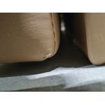 Łóżko kontynentalne GOLD 5 KING 180x200  - SOFT 34 - brązowa ekoskóra - OUTLETU