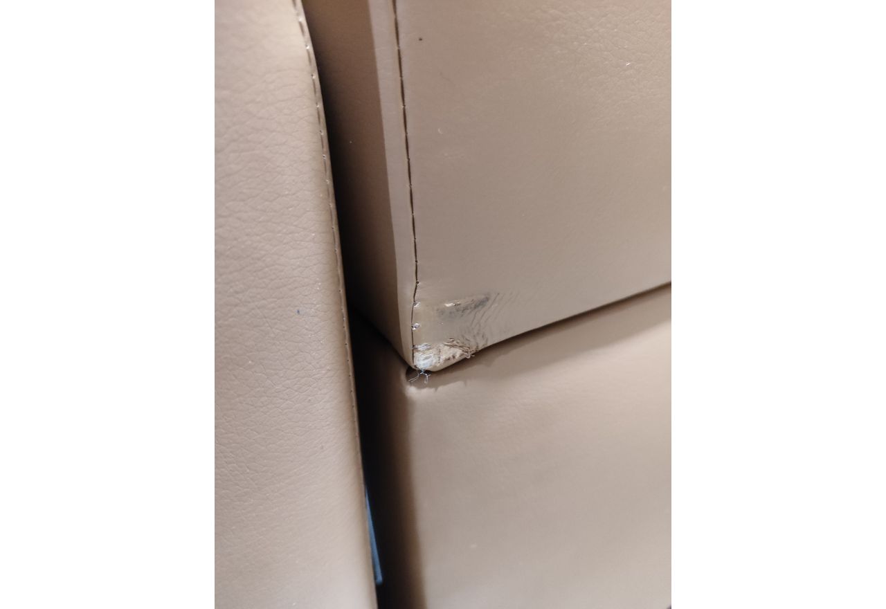 Łóżko kontynentalne GOLD 5 KING 180x200  - SOFT 34 - brązowa ekoskóra - OUTLETU