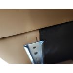 Łóżko kontynentalne GOLD 5 KING 180x200  - SOFT 34 - brązowa ekoskóra - OUTLETU