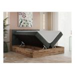 Łóżko kontynentalne VENETO 140x200 - H3 - ciemnoszary, struktura