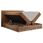 Łóżko kontynentalne BELLISSIMO 180x200 - H3 - pomarańczowy, struktura