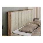 Łóżko kontynentalne BELLISSIMO 180x200 - H4 - beżowy, welwet