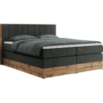 Łóżko kontynentalne BELLISSIMO KING 160x200 - H3 - ciemnoszary, struktura